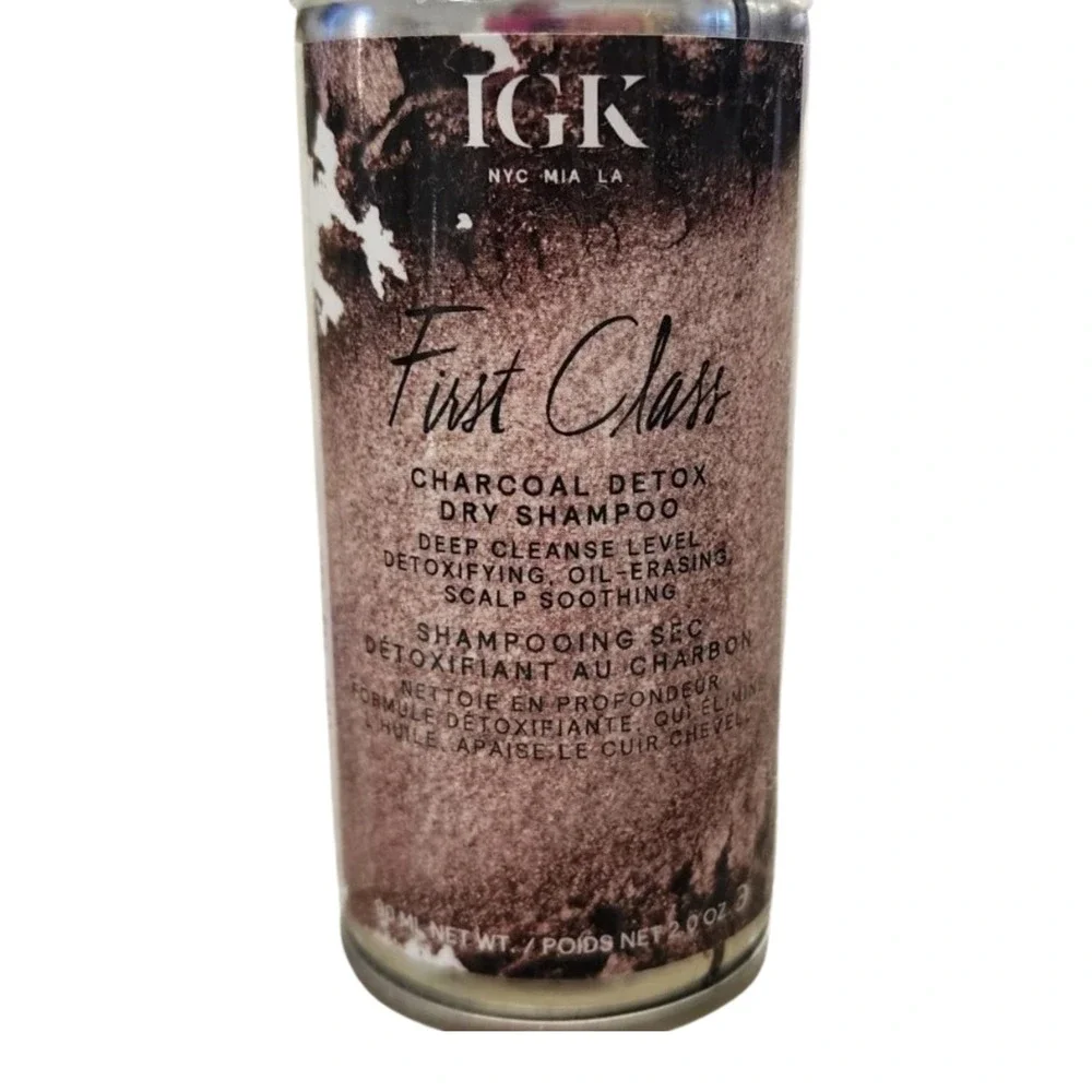IGK First‎ Class Charcoal Detox Dry Shampoo 2oz Travel Size Vegan Hair Care New